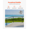 VEVOR Cable Railing Post, 36x2x2 Inch Corner Railing Post, with L-Shaped Pre-Drilled Holes, Stainless Steel Cable Rail Post with Horizontal and Curved Bracket, 1-Pack, Black, 1JZLGZXHS914ZPBNY001V0