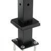 VEVOR Cable Railing Post, 36x2x2 Inch Corner Railing Post, with L-Shaped Pre-Drilled Holes, Stainless Steel Cable Rail Post with Horizontal and Curved Bracket, 1-Pack, Black, 1JZLGZXHS914ZPBNY001V0