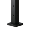VEVOR Cable Railing Post, 36x2x2 Inch Corner Railing Post, with L-Shaped Pre-Drilled Holes, Stainless Steel Cable Rail Post with Horizontal and Curved Bracket, 1-Pack, Black, 1JZLGZXHS914ZPBNY001V0