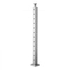 VEVOR Cable Railing Post, 42x2x2 Inch Level Deck Stair Posts, 1-Pack Stainless Steel Cable Handrail Post, Pre-Drilled Pickets with Mounting Bracket Stair Railing Kit, Silver, 1JZLGZXYS1061EF8W001V0