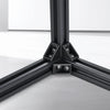 VEVOR 10PCS 78.7in (2000mm) T Slot 2020 Aluminum Extrusion Profile, European Standard Anodized Linear Rail, High-Strength Extruded Aluminum Rail for 3D Printer, CNC Machine DIY, Laser Engraving, Black