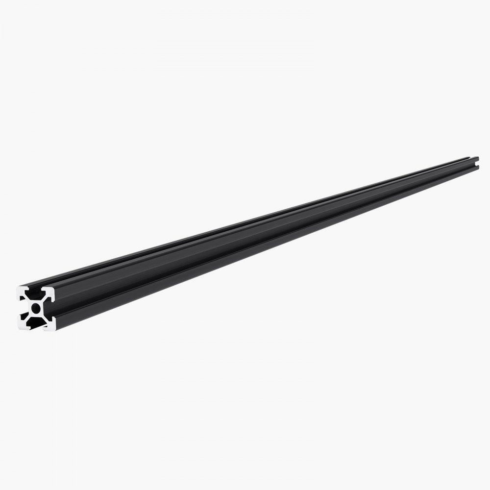 VEVOR 10PCS 39.4in (1000mm) T Slot 2020 Aluminum Extrusion Profile, European Standard Anodized Linear Rail, High-Strength Extruded Aluminum Rail for 3D Printer, CNC Machine DIY, Laser Engraving, Black