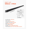VEVOR 4PCS 47.2 in (1200mm) T Slot 2020 Aluminum Extrusion Profile, European Standard Anodized Linear Rail, High-Strength Extruded Aluminum Rail for 3D Printer, CNC Machine DIY, Laser Engraving, Black