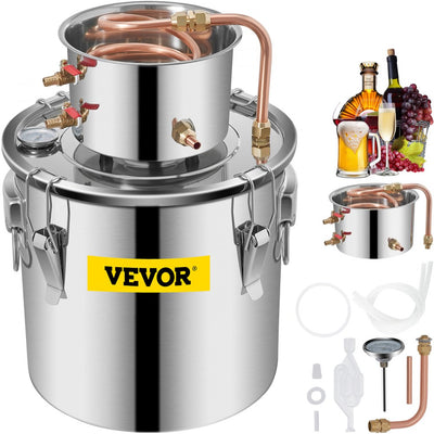 Vevor Alcohol Still 5 Gal/21 L Water Distiller Kit New