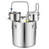 VEVOR Alcohol Still, 13.2 GAL/ 50L Alcohol Distiller with 10 x 16oz Glass Jars, Thumper Keg, Dual-scale Thermometer, and Water Pump, Home Brewing Kit for DIY Whiskey Wine Brandy