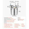 VEVOR Alcohol Still, 13.2 GAL/ 50L Alcohol Distiller with Thumper Keg, Dual-scale Thermometer, and Water Pump, Home Brewing Kit for DIY Whiskey Wine Brandy