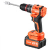 VEVOR Hammer Drill 20V 1/2 in 30000 IPM Brushless Cordless Impact Drill Kit, for Drilling Wood Metal Screw Driving, 4000 mAh Lithium-Ion Battery Pack and Charger, with All-Metal Chuck, Compact Design