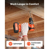 VEVOR Hammer Drill 20V 1/2 in 26000 IPM Brushless Cordless Impact Drill Kit, for Drilling Wood Metal Screw Driving, 4000 mAh Lithium-Ion Battery Pack and Charger, with All-Metal Chuck, Compact Design