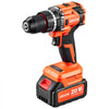 VEVOR Hammer Drill 20V 1/2 in 26000 IPM Brushless Cordless Impact Drill Kit, for Drilling Wood Metal Screw Driving, 4000 mAh Lithium-Ion Battery Pack and Charger, with All-Metal Chuck, Compact Design