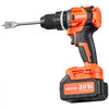 VEVOR Hammer Drill 20V 1/2 in 26000 IPM Brushless Cordless Impact Drill Kit, for Drilling Wood Metal Screw Driving, 4000 mAh Lithium-Ion Battery Pack and Charger, with All-Metal Chuck, Compact Design