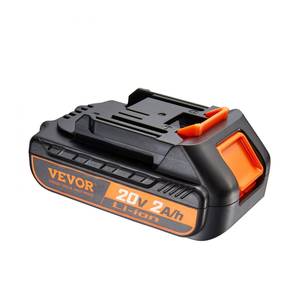 VEVOR 20V 2.0Ah Lithium-Ion Battery - High-Capacity Replacement Battery Pack for Power Tools Batteries, Compatible with 20V Cordless Power Tools