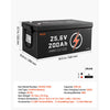 VEVOR 24V 200Ah LiFePO4 Lithium Battery 4000+ Cycles Built-in 200A BMS, Lithium Battery with Low Temperature Protection, Supports 8P2S Connection, 5120Wh Energy, for RV, Trolling Motor, Marine, Solar