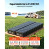 VEVOR 24V 200Ah LiFePO4 Lithium Battery 4000+ Cycles Built-in 200A BMS, Lithium Battery with Low Temperature Protection, Supports 8P2S Connection, 5120Wh Energy, for RV, Trolling Motor, Marine, Solar