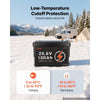 VEVOR 24V 100Ah LiFePO4 Lithium Battery 4000+ Cycles 100A BMS with Bluetooth, 2560Wh Lithium Battery with Low Temperature Protection, Supports 8P2S Connection, for RV, Trolling Motor, Marine, Solar
