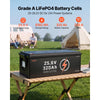 VEVOR 24V 320Ah LiFePO4 Lithium Battery 4000+ Cycles 200A BMS with Bluetooth, 8192Wh Lithium Battery with Low Temperature Protection, Supports 8P2S Connection, for RV, Trolling Motor, Marine, Solar