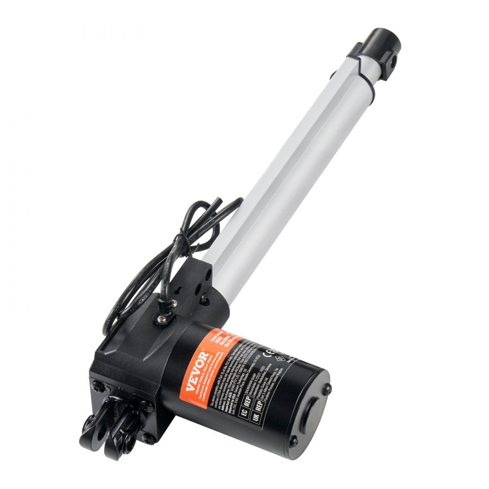 VEVOR Linear Actuator Kit, 10 Inch High Speed 0.98"/s Linear Motion Actuator 24V, 220lbs/1000N Linear Actuator for TV/Table/Sofa Lifting, IP44 Protection - Adapter Power Supply Included