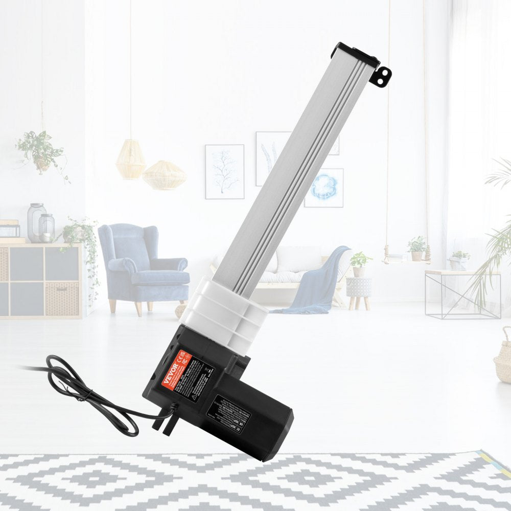 VEVOR Linear Actuator Kit, 13 Inch High Speed 0.55"/s Linear Motion Actuator 24V, 220lbs/1000N Linear Actuator for TV/Table/Sofa Lifting, IP44 Protection - Adapter Power Supply Included