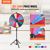 VEVOR 24 inch Spinning Prize Wheel, 14 Slots Spinning Wheel with Height Adjustable Stand, Roulette Wheel with a Dry Erase, and a Storage Bag, Win Fortune Spin Games in Party Pub Trade Show Carnival