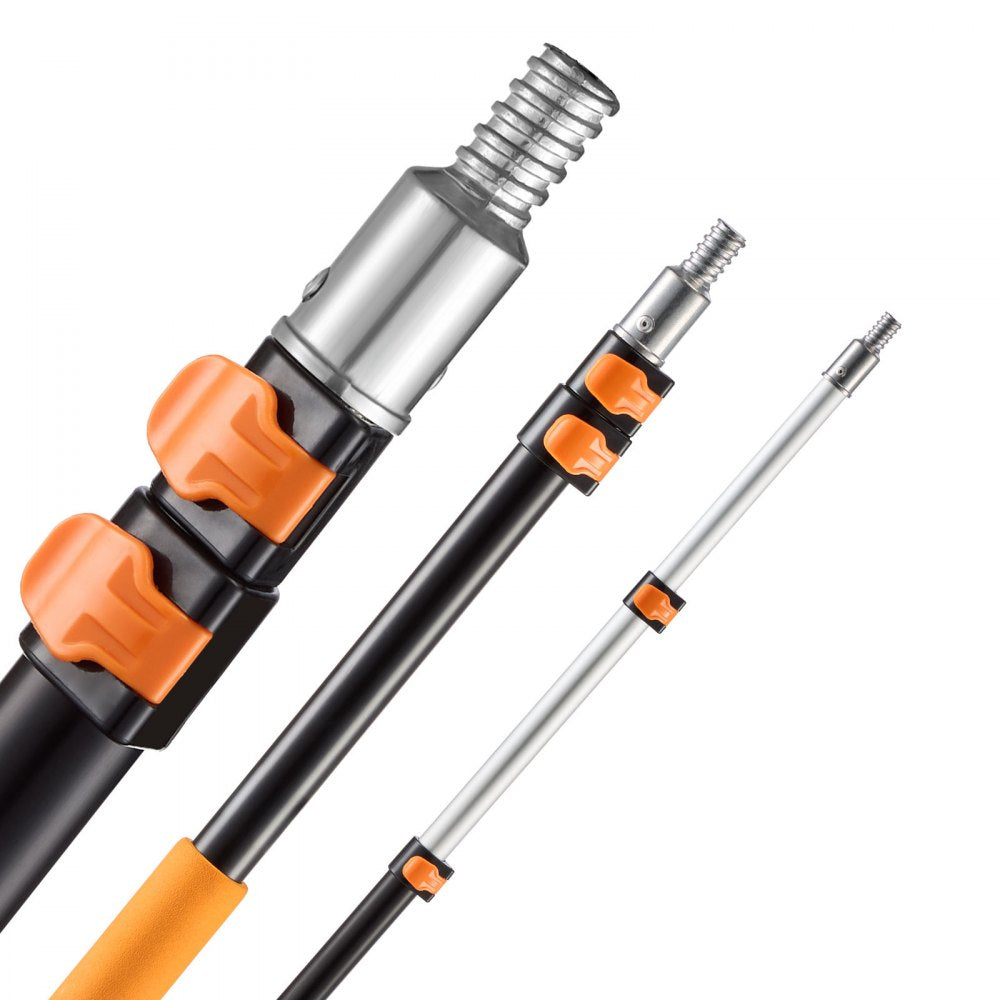 VEVOR Telescopic Extension Pole, 1.76-4 FT Multi-Purpose Extendable Pole, Sturdy Aluminum Alloy Paint Pole Extension with Flip-Lock Design, High Reach Roller Stick for Painting, Dusting and Cleaning