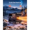 VEVOR Diesel Heater DC 12-24V 1.98 Gal / 7.5 L Fuel Tank Aluminum Element, For Outdoor Camping, Fast Heating at Max 18045 ft, with Bluetooth App Control, Remote Control, and LCD Panel, CO Alarm