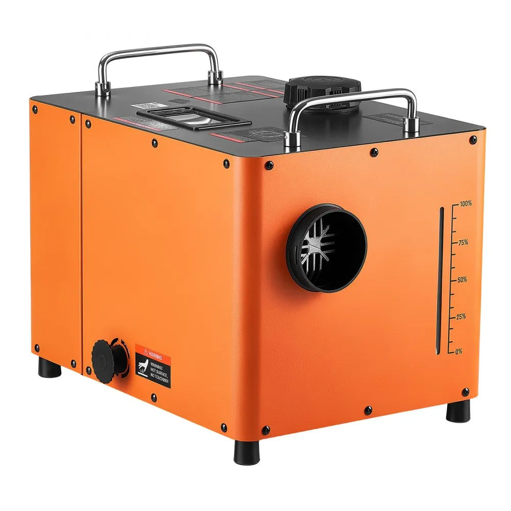 VEVOR Diesel Heater DC 12-24V 2.38 Gal / 9 L Fuel Tank Diesel Air Heater, For Outdoor Camping, Aluminum Element Fast Heating, with Bluetooth App Control, Remote Control, and LCD Panel, CO Alarm