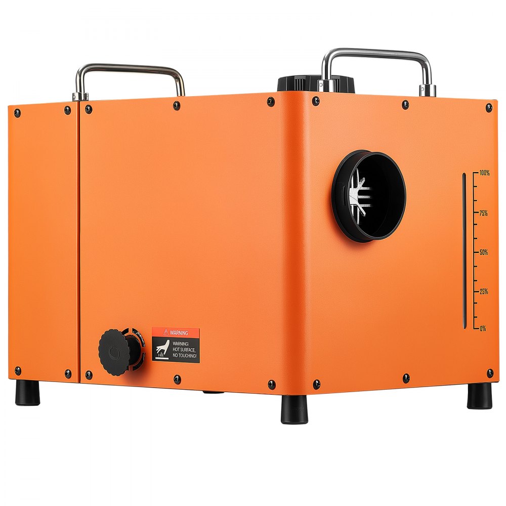 VEVOR Diesel Heater DC 12-24V 1.85 Gal / 7 L Fuel Tank Diesel Air Heater, For Outdoor Camping, Aluminum Element Fast Heating, with Bluetooth App Control, Remote Control, and LCD Panel, CO Alarm