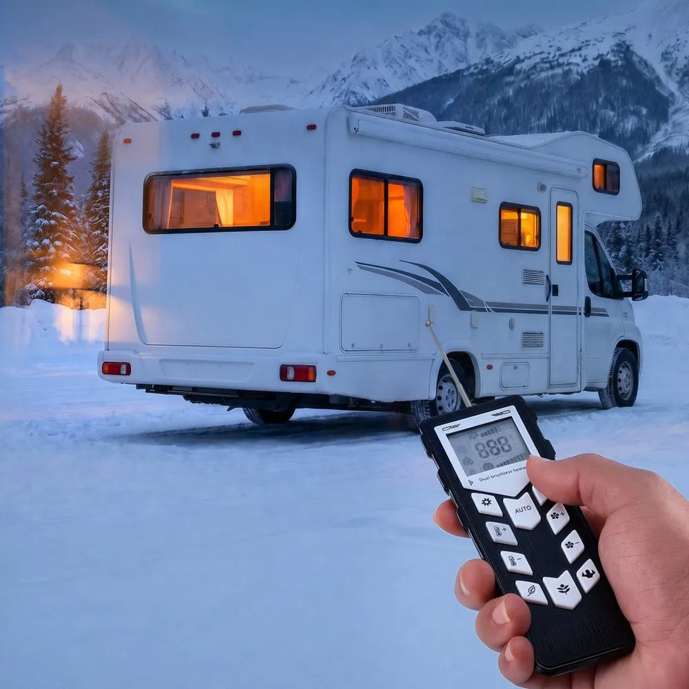 VEVOR Diesel Heater Dual-Motor 2.6 Gal / 10 L Fuel Tank Diesel Air Heater, For Various Vehicles and Camping Tents, Fast Heating, with Remote Control and LCD Panel, Max 16404 ft, Low Noise Operation