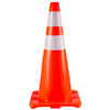 VEVOR 6Pack Traffic Cones, 28\"Safety Cones, PVC Orange Traffic Safety Cone with Reflective Collar, for Road Parking Training Cones