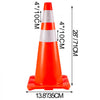 VEVOR 6Pack Traffic Cones, 28\"Safety Cones, PVC Orange Traffic Safety Cone with Reflective Collar, for Road Parking Training Cones