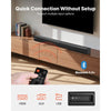 VEVOR Sound Bar for Smart TV, 2.0 Channel, 32-Inch 2 in 1 Detachable Soundbar TV Speakers, with Bluetooth HDMI AUX USB Connection, Remote Control, 80W Surround Sound System, for Home Theater Audio