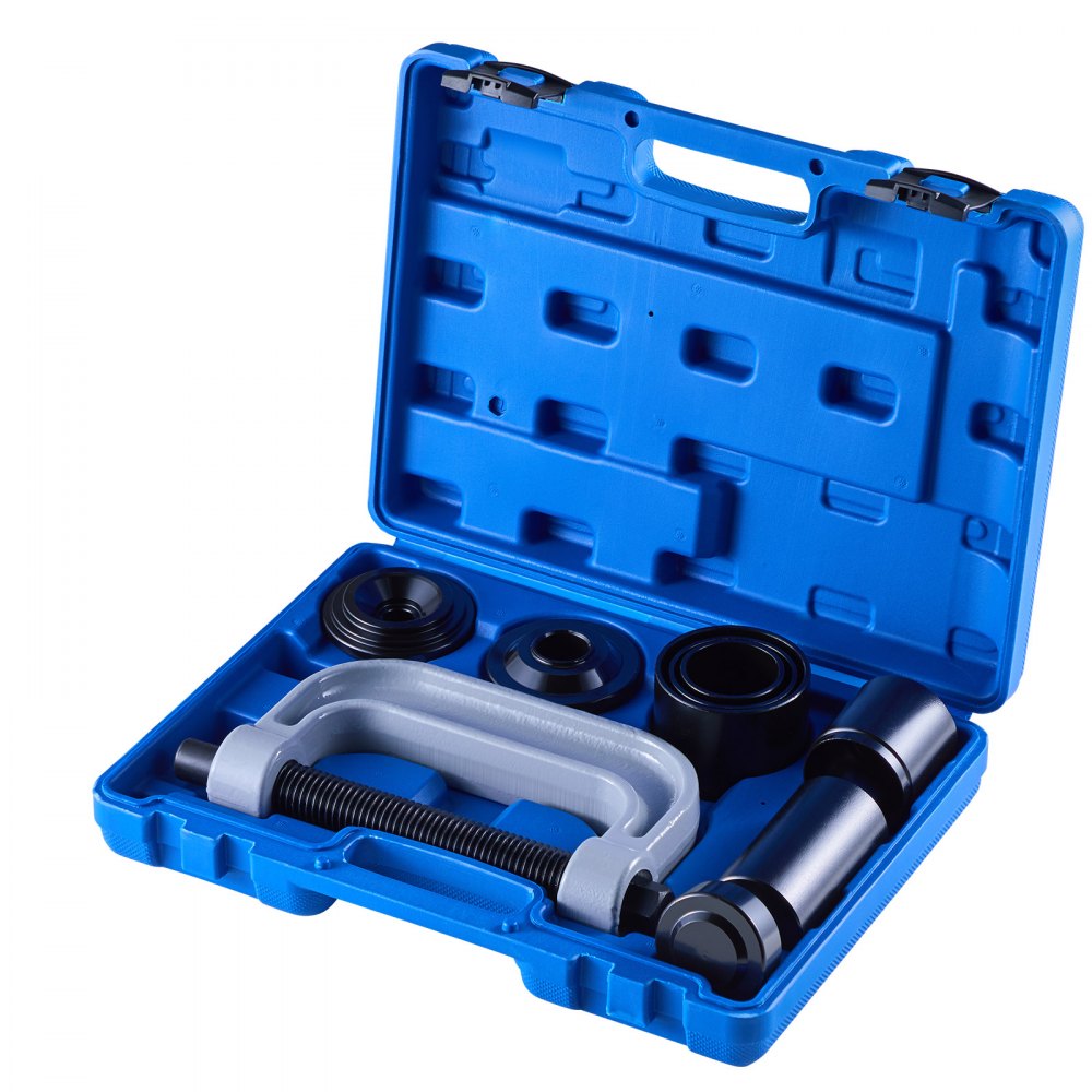 VEVOR Bearing Press Kit, 10+24 Pcs, 2 in 1 Ball Joint Press & Wheel Bearing Puller Kit, Race and Seal Driver Set with 13 Bushings, C-Frame and Sleeves, Heavy Duty Removal Installation Set with Case