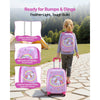 VEVOR Kids Luggage Set, 2 Piece, 18 Inch Hardside Rolling Wheels Suitcase with Hard-Shell Backpack, Unicorn Kids Carry on Luggage Set, Holiday Birthday Gift for Girls & Boys, Airline Approved