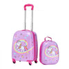 VEVOR Kids Luggage Set, 2 Piece, 18 Inch Hardside Rolling Wheels Suitcase with Hard-Shell Backpack, Unicorn Kids Carry on Luggage Set, Holiday Birthday Gift for Girls & Boys, Airline Approved