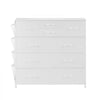 VEVOR 10 Drawer Dresser, Fabric Drawer Dresser with Fabric Bins, Closet Storage Drawers with Easy Pull Handle and Sturdy Steel Frame, Fabric Storage Tower for Bedroom, Hallway, Closet, Nursery, White
