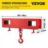 Titan Forklift Lifting Hoist Swivel Hook Mobile Crane 4400 lb. capacity lift