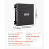 VEVOR 2 Channel Car Audio Amplifier 2 Ohm Stable Bridgeable Class A/B Full Range Stereo Amp Max Power 2 x 300W @ 4 Ohm / 2 x 600W @ 2 Ohm for Car SUV Truck Off-Road