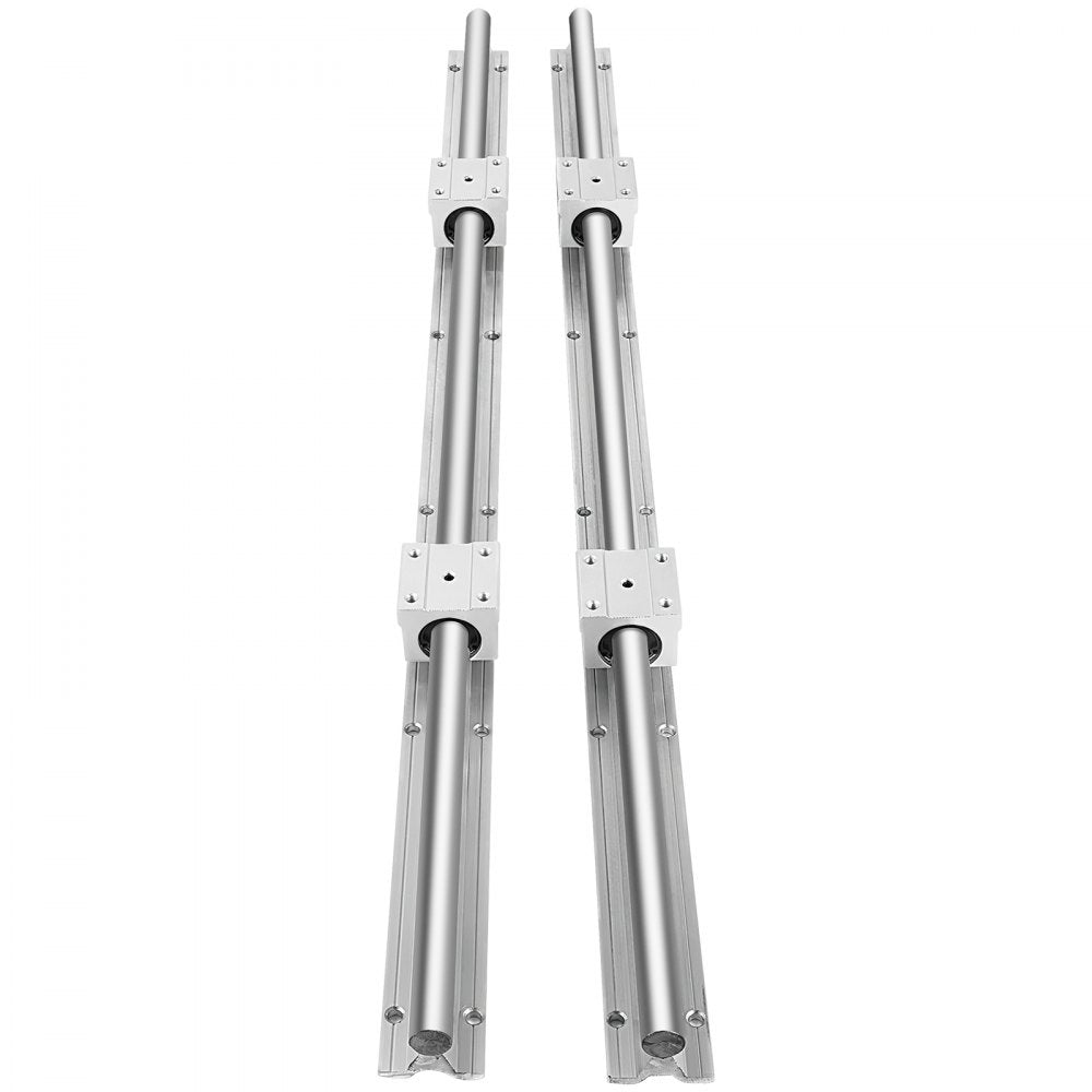 VEVOR Linear Rail, 2PCS SBR16-800mm, Linear Slide Guide 2 PCS Rail, 4 PCS SBR16UU Bearing Block for Automated Machines and Equipments