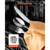 VEVOR 30-Piece Silverware Set, Food-Grade Stainless Steel Flatware Utensils, Mirror Finished Cutlery Set, Dishwasher Safe Eating Tableware for Kitchen Home, Service for 6, Include Knife Fork Spoon