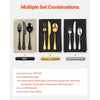 VEVOR 65-Piece Silverware Set, Food-Grade Stainless Steel Flatware Utensils, Mirror Finished Cutlery Set, Dishwasher Safe Eating Tableware for Kitchen Home, Service for 12, Include Knife Fork Spoon