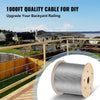 T316 1x19 Stainless Steel Cable 1/8" Cable Rail Wire Rope Aircraft Cable 984FT