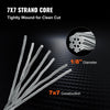 VEVOR T316 Stainless Steel Cable 1/8" 7x7 Steel Wire Rope Cable 500FT Cable Railing Transport Wire Rope Cable for Railing Decking DIY Balustrade