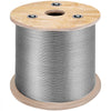 VEVOR T316 Stainless Steel Cable 1/8" 7x7 Steel Wire Rope Cable 500FT Cable Railing Transport Wire Rope Cable for Railing Decking DIY Balustrade