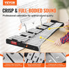 VEVOR 32 Note Glockenspiel Xylophone Bell Kit, Professional Percussion Instrument Set with Mallets, Drum Sticks, Music Stand,  8" Practice Pad, Adjustable Stand and Carrying Bag for Students & Adults