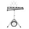 VEVOR 32 Note Glockenspiel Xylophone Bell Kit, Professional Percussion Instrument Set with Mallets, Drum Sticks, Music Stand,  8" Practice Pad, Adjustable Stand and Carrying Bag for Students & Adults