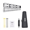VEVOR 32 Note Glockenspiel Xylophone Bell Kit, Percussion Instrument with Mallets, Drum Sticks and Carrying Bag, Professional Glockenspiel Xylophone Percussion Instrument Set for Adults & Students