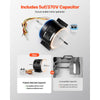 VEVOR 3315332.005 RV AC Fan Motor Replacement Genteq F48AF70A61, Dometic Brisk Air II Fan Motor, Compatible with Dometic Brisk Air II B57915 B59516 B59146 B59186 - 1/4HP AC115V 3A 1650RPM (3 Speeds)
