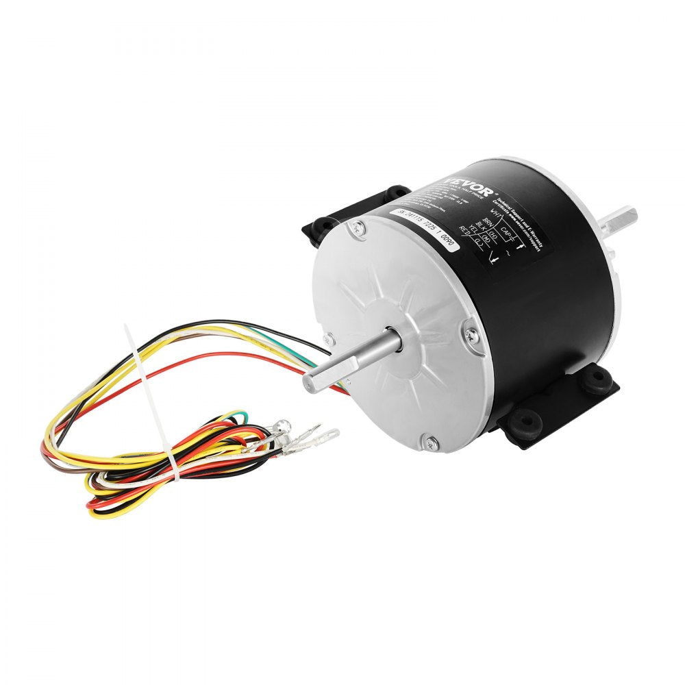 VEVOR 3315332.005 RV AC Fan Motor Replacement Genteq F48AF70A61, Dometic Brisk Air II Fan Motor, Compatible with Dometic Brisk Air II B57915 B59516 B59146 B59186 - 1/4HP AC115V 3A 1650RPM (3 Speeds)