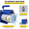 VEVOR 3CFM 1/4HP Single Stage Air Vacuum Pump HVAC R134a R12 R22 R410a A/C Refrigeration Kit AC Manifold Gauge R134 Can Tap Included Carrying Tote