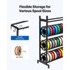 VEVOR 3D Printer Filament Storage Rack, 7 Tier Heavy Duty Storage Shelves for 3D Printing Filaments, Filament Spool Holders Racks for 3D Printing Studio, Home Studio, Office, Workshop (Shelf Only)