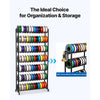 VEVOR 3D Printer Filament Storage Rack, 7 Tier Heavy Duty Storage Shelves for 3D Printing Filaments, Filament Spool Holders Racks for 3D Printing Studio, Home Studio, Office, Workshop (Shelf Only)